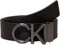 Calvin Klein Herren Gürtel Ledergürtel, Braun (Black/Brown), 110 cm