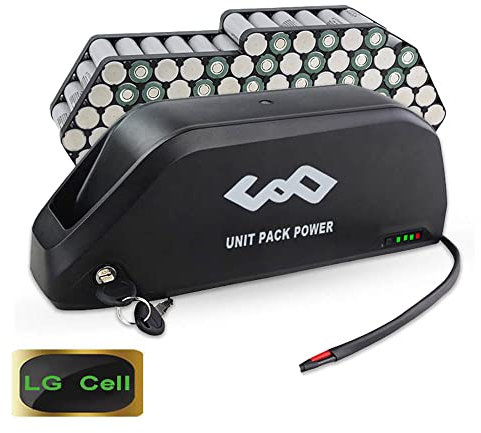 Batterie de vélo électrique 52V 20Ah - Batterie Shark pour kit de Conversion de vélo électrique 36V - Batterie Lithium - ION pour Kit Roue Avant Kit Roue arrière Moteur octogonal