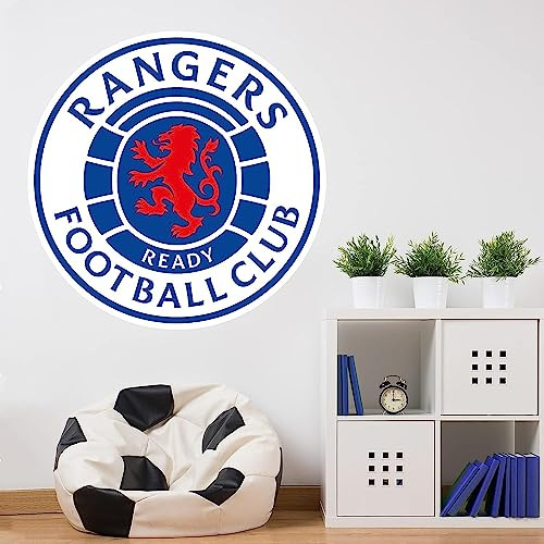 Rangers Wandtattoo mit Wappen und Aufkleber, 90 cm Breite x 90 cm Höhe