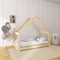 Need Sleep Kinderbett Haus Hausbett Bodentief 90x200 cm ohne Rausfallschutz mit Lattenrost Bodenbett Montessori Bett ab 2 Jahre aus Holz Mädchen Junge Symmetrisch