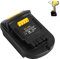 ZLWAWAOL MIL18DL Batterie-Adapter-Konverter für Milwaukee auf Dewalt Batterie, für Milwaukee ML18 18 V Lithiumbatterien, umwandeln in Dewalt 20 V Lithium-Batterien, für Dewalt 20 V kabellose Werkzeuge