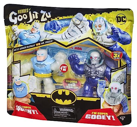 Heroes of Goo Jit Zu Bandai Actionfigur - Heroes DC Pack 2 Batman VS MR Freeze Figuren Mehrfarbig CO41393