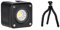 Rollei Lumis Solo 2 - LED Würfel. Kleiner LED Würfel inkl. Farbfilter für den Einsatz unterwegs & Monkey Pod - Biegsames Mini Stativ mit flexiblen Beinen, Max. Höhe 27 cm