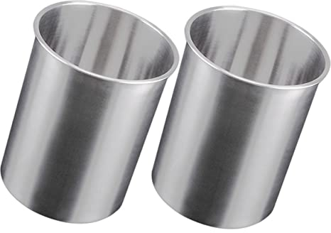 VINTORKY Bière 2 Pièces Seau à Glace Refroidisseur De De Seaux à Glace pour Les Fêtes Seau à Vin De Bistrot Grand Seau à Vin Seau à De Vin Extérieur Acier Inoxydable