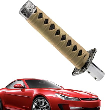 Yianyal Katana - Pomo de palanca de cambios manual, palanca de cambios de coche, palanca de cambios de coche, palanca de cambios manual para la mayoría de coches automáticos manuales