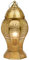 Marrakesch Orientalische Deko Tischlampe Nachttischlampe 40cm groß | Boho Deko Tischleuchte Lampe im Wohnzimmer Schlafzimmer & Kinderzimmer | Tischleuchte Jaleel gold aus Metall E27 Lampenfassung