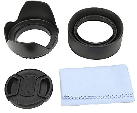 Topyond Das Fotoset hilft bei der Kontrolle und dem Schutz von Streulicht. Miniatur-Gummi-Gegenlichtblende-Set zur Reduzierung der Lichtstärke und windabweisendes Material (62mm)