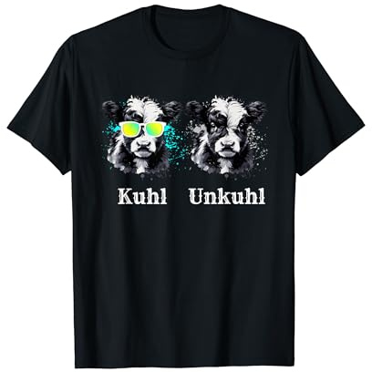 Kuhl und Unkuhl - Lustige Kühe mit Sonnenbrille Landwirte T-Shirt