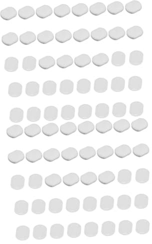 TEHAUX 80stücke Ohrclips Zubehör Ohrenschützer Pads Antiallergische Ohrclip Polster Rutschfeste Matte Große Transparent Für Angenehmes Tragen Und Täglichen Gebrauch