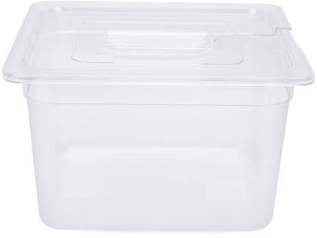 Récipient Sous Vide avec Couvercle, Récipient de Cuisson en Plastique pour Mijoteuse 12 L, Manchon de Récipient de Stockage des Aliments, Boîte de Rangement pour Mijoteuse