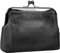 STILORD 'Goldie' Petit Porte Monnaie Femme Cuir véritable Vintage Portefeuille Fermoir Clic Clac Retro Portefeuille pour Femme Cuir Porte-Monnaie à Clip, Couleur:Noir