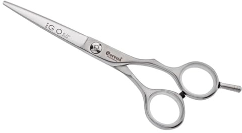Cerena® – Haarschere GO – Offset Schere in ergonomischer Form – Friseurschere Made in Germany – Haarschneideschere – Haare schneiden, Rechtshand, 5,0, 12,5 cm