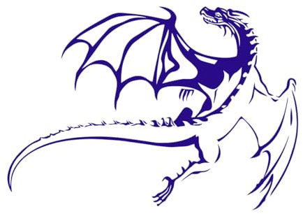 Wandtattoo Drachen fliegend Kinderzimmer Kunst Dekoration Drachen fliegend Familie Wandsticker Kinderzimmer Natur-L-57x81cm-Dark Blue