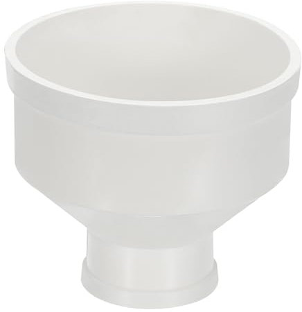 PATIKIL 4 to 2 Duct Reducer, PVC Pipe Increaser Adapter Ducting Airflow Tube Pipe Fitting for DWV (Drain, Waste and Vent) Ventilation Ducting, White