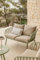 SKLUM Aradina 2-Sitzer-Gartensofa aus Eisen und Polypropylen -