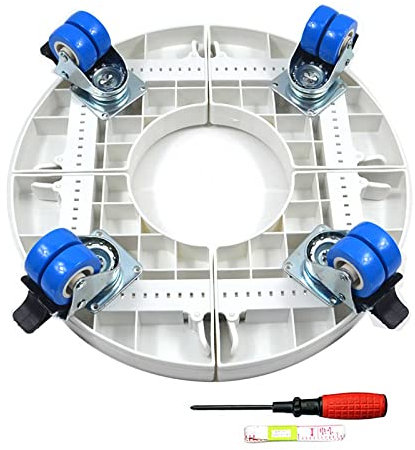 Air Conditioner Pedestal, Washing Machine Stand Mini Fridge Stand Base Multi-function Movable Base Dryer Pedestal Adjustable Length/width: 38-50cm, for Washing Machine, Dryer and Refrigerator