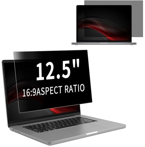 NicMool 12.5 Inch Computer Privacy Screen for 16:9 Widescreen Display, Removable Anti Glare Blue Light Scratch Screen Protector Film, Laptop Privacy Screen Compatible with Monitor (12.5 16:9)