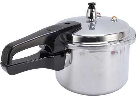 Luocute Schnellkochtopf -Topf, Hochfestigkeit Aluminiumlegierung Großer Kapazitäts -Konserven -Topf, Schnelles Kochen, Einfaches Verriegelungssystem, für Gas, Elektrische Induktion, (20cm/4l)