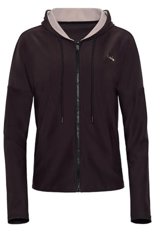 WINSHAPE Damen Functional Comfort Tone Jacket J008c Traingsjacke, ESPRESSO-CAPPUCCINO, S EU