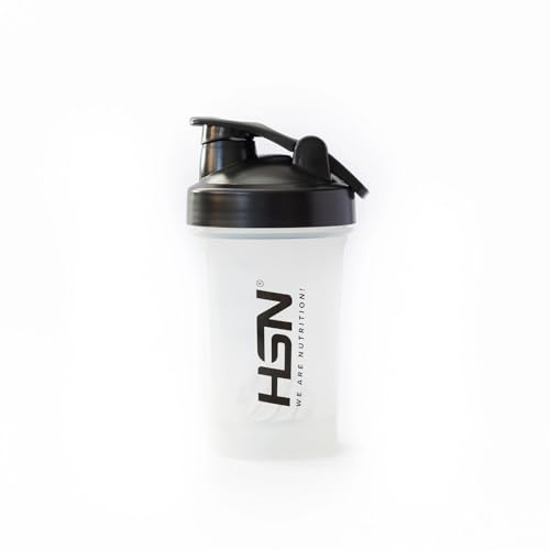 HSN Pro Shaker Rocket We Are Nutrition! Libre de BPA | 400ml | Transparente Negro | Vaso Mezclador con Bola Mezcladora | Cierre Hermético y Tapón Anti-Fugas | Sin Olores | Fácil Limpieza