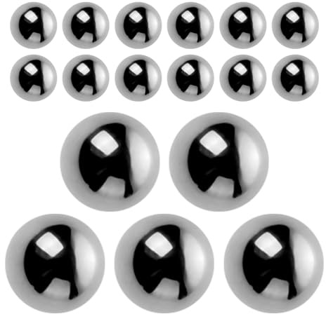 Boules de Mélange de Peinture en Acier, 20 Pièces pour Flacons | Agitateurs Argentés, Usage Encres et Huiles Essentielles, Faciles à Utiliser pour Peinture et Vernis