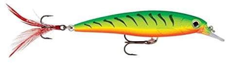 Rapala Unisex-Adult X-Rap Angelköder-Angelzubehör mit 3D-Profil-Süßwasser Spinnköder Locken, Firetiger UV, 10 cm / 13g