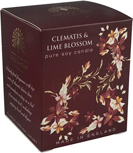 THE ENGLISH SOAP COMPANY Clematis und Lime Blossom Pure Soy Kerze (1 x 1 Stück)