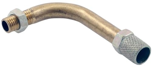 2EXTREME Gaszugführung 15mm gewinkelt – 90° Rohrbogen für Gasbowdenzug – M6x0,75 Gewinde – kompatibel mit Bing Vergaser, Mofa, Moped, Roller, Quad, Motorrad – Gaszug Winkeladapter
