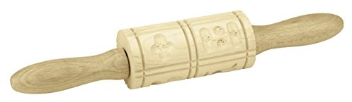 Städter 848085 Springerlesmodel-Rolle 8 Springerleswalze, Holz, braun, 29,5 x 10,5 x 5 cm, | x 5 cm,