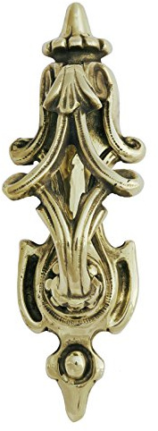 Castelion® Solid Brass Elegant Victorian Scroll Door Knocker