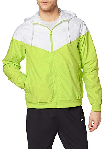 Nike W NSW WR JKT, Veste W NSW WR JKT Femme, Jaune (Cyber/White/Vast Grey), FR : XS (Taille Fabricant : XS)