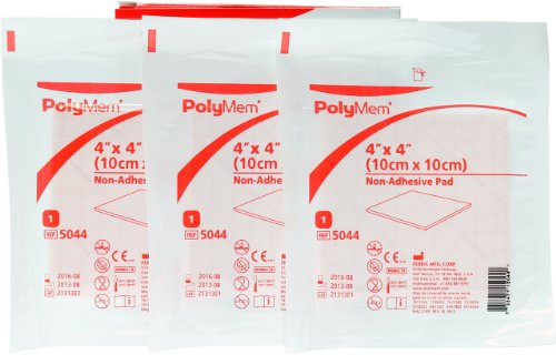 Polymem 4 x 4 Inch Non-Adhesive Pad (Pack of 3) Wound Dressing by Ferris