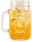 Personalised 50th Birthday Glass Mason Jar with Handle, Gift Ideas for Her, Keepsake Gift