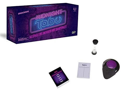 Hasbro C0418100 Tabu Midnight Spiel für Erwachsene, unterhaltsames Partyspiel für Erwachsene, das Spiel zur Mitternacht