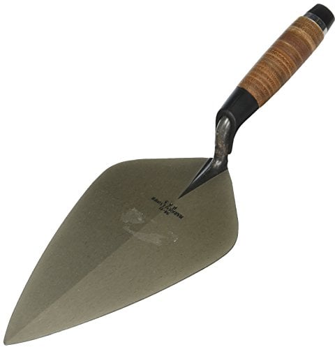 Marshalltown 34L11 Brick Trowel 11in - Leather Handle, Brown