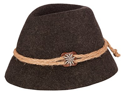 Faustmann Hüte & Mützen Trachten - Hut 030 - URTIROLER SEPPL - graumarmoriert, anthrazit, Größe 50