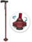 HurryCane - The All-Terrain Cane; Freedom Edition - Roadrunner Red by HurryCane