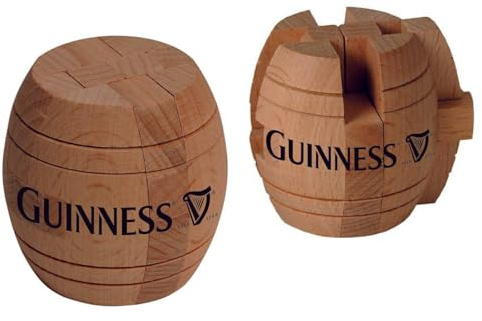 Offizielles Guinness Holzpuzzle-Spiel mit Harfe-Design