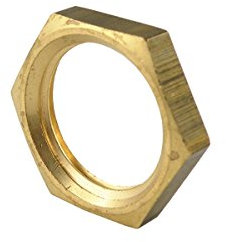 Dadi esagonali con filettatura in ottone nichelato, acciaio inox, raccordi zincati (G 1/4, ottone)