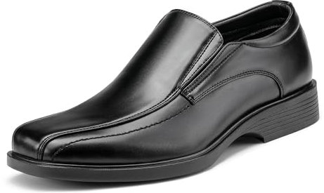 Bruno Marc Mocasín de Hombre Mocasín de Piel Zapatos para Hombre Cierre con Elásticos Negro CAMBRIDGE-05 Talla 43EU/9.5US