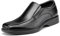 Bruno Marc Mocasín de Hombre Mocasín de Piel Zapatos para Hombre Cierre con Elásticos Negro CAMBRIDGE-05 Talla 43EU/9.5US
