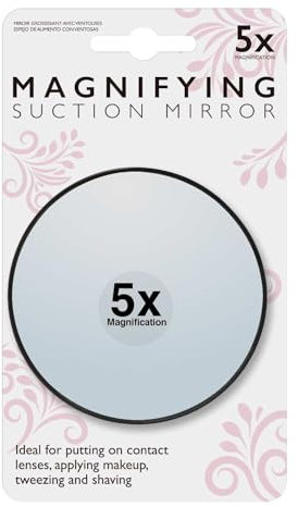 5x Magnifying Mirror For Easy Contact Lens Insertion and Tweezing