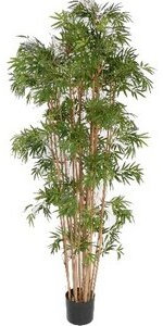 Bambou, avec environ 3360 feuilles, 210 cm – plante artificielle plantes en bambou