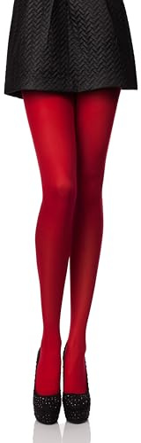 Antie Damen Mikrofaser Strumpfhose bunt blickdicht AN-124 100 DEN (Carmen, XL (44-48))