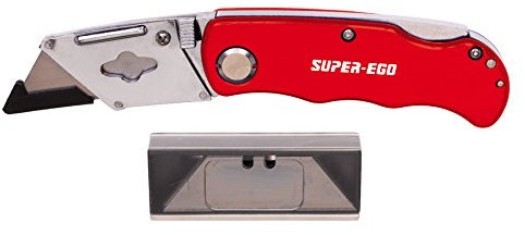 SUPER EGO SEH024400 - Cutter de navaja + 10 cuchillas