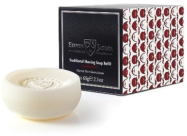 Edwin Jagger SSSW3 Sandelholz 99,9% Natürliche Traditionelle Rasierseife 65g Nachfüllpackung (3er Pack)