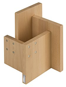 Artelegno Kombi Messerblock, magnetisch, Buchenholz massiv, naturlackiert