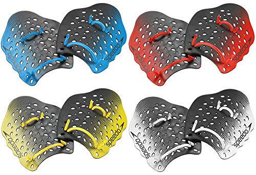 Speedo Training Power Plus – Raquettes de Natation Unisexes pour Adulte, Blanc, Taille XL US
