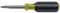 Klein Tools 32477 Tournevis multi-embouts 10 en 1 multi-embouts Embouts de résistance industrielle, Phillips, fendu, carré et Torx