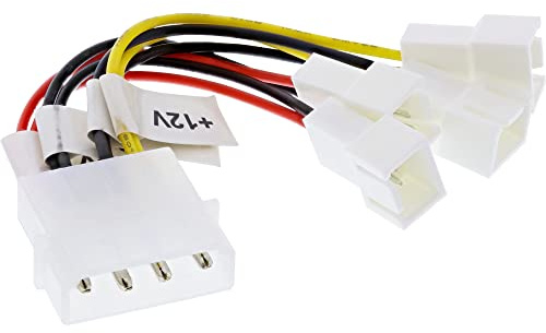 InLine Lüfter Adapterkabel, 2x 12V und 2x 5V, für 4 Lüfter